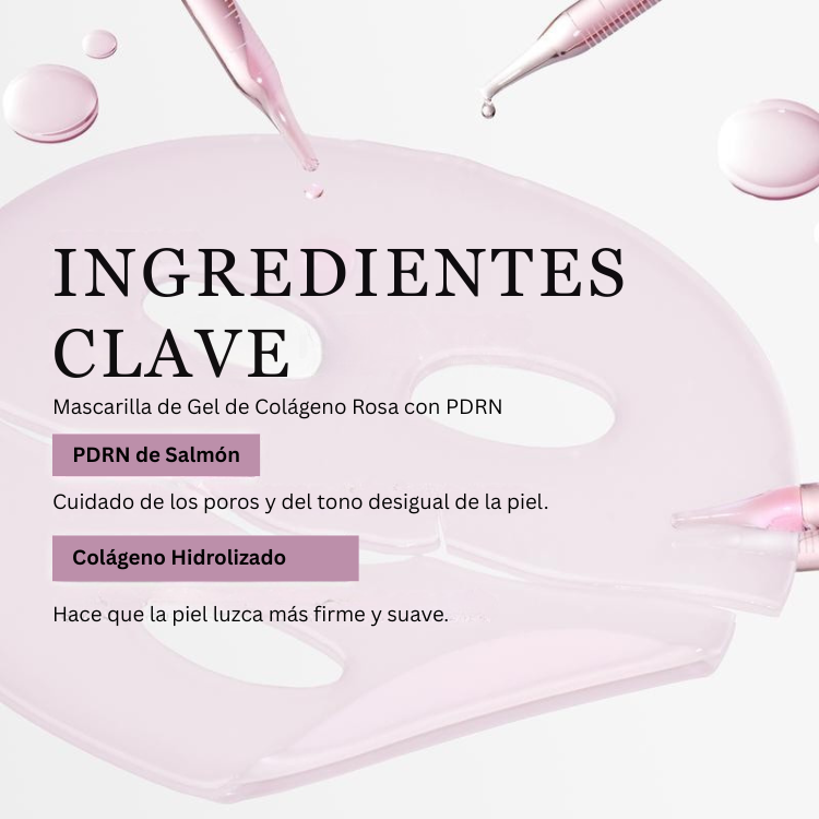 Mascarilla Rosa con PDRN de ADN de Salmón PuraDerma™