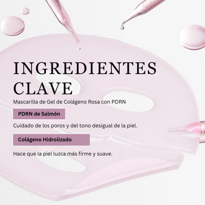Mascarilla Rosa con PDRN de ADN de Salmón PuraDerma™
