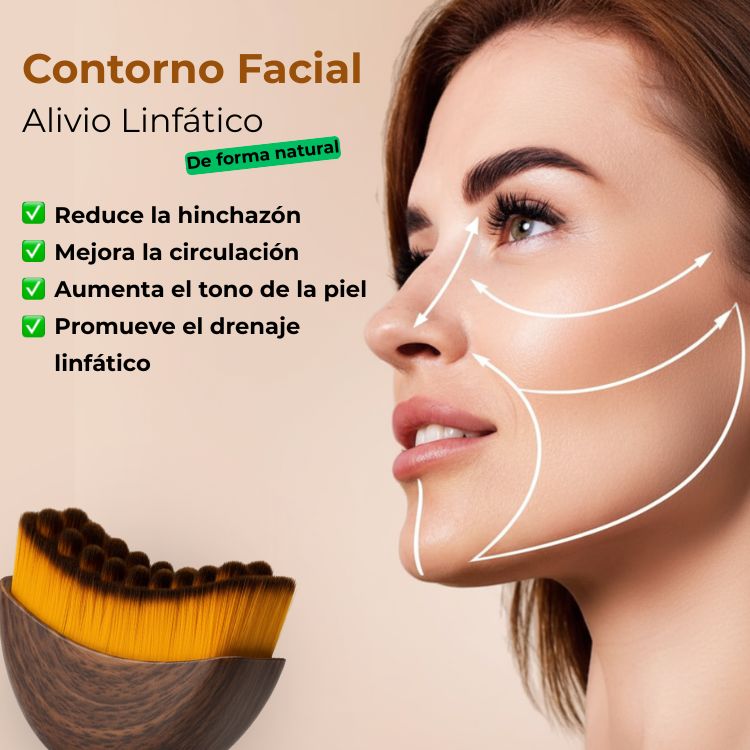 PuraDerma™ Brocha Contorno LymphGlow
