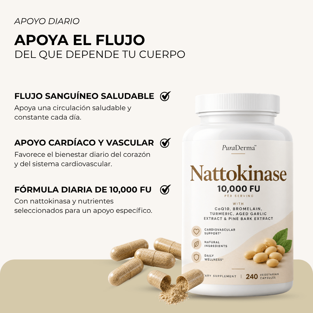 PuraDerma Nattokinasa - Apoyo Avanzado para la Circulación
