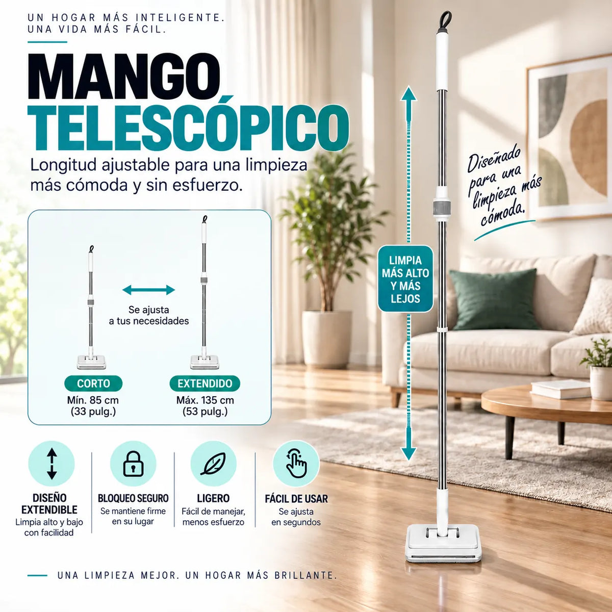 Fregona telescópica Glide Pro