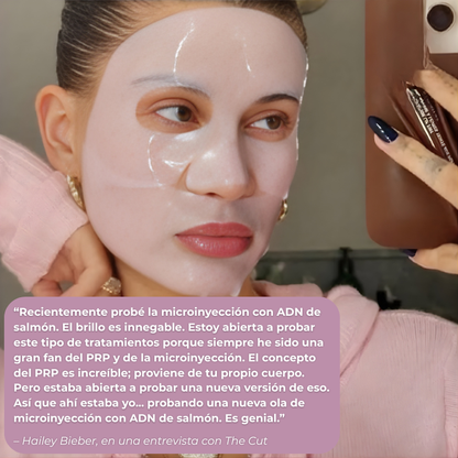 Mascarilla Rosa con PDRN de ADN de Salmón PuraDerma™