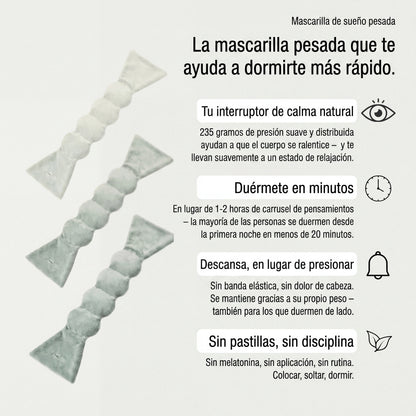 Máscara para dormir pesada