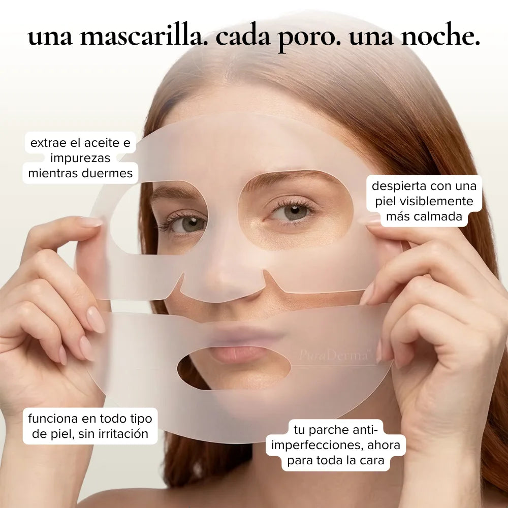 PuraDerma™ Mascarilla Hidrocoloide Anti-Imperfecciones Cobertura Total